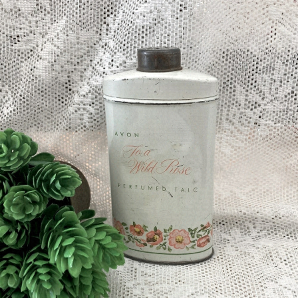 3 Vintage Avon Containers,Talc Body Powder, Smoothing Crème, Cream Sachet